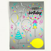 Украшение для торта С Днём Рождения шарики арт.9770346