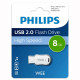 Флеш диск 8GB USB 2.0 PHILIPS WEE, белый