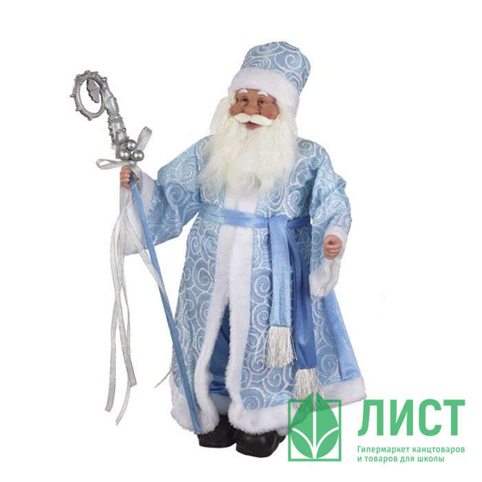 Игрушка декор. "Дед Мороз" 59см в голубой шубке арт.722304