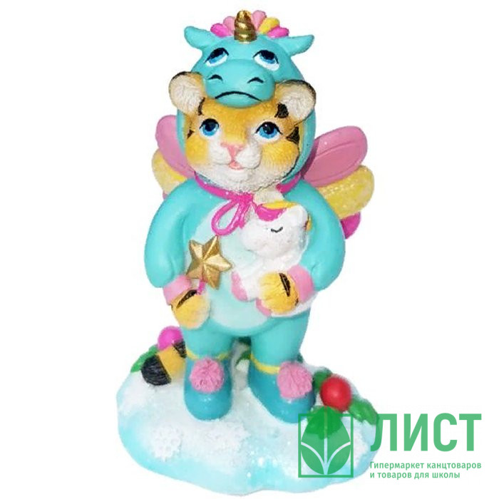 Украшение декор.подвеска фигурка "Тигр в костюме дракона" 09см арт.87568