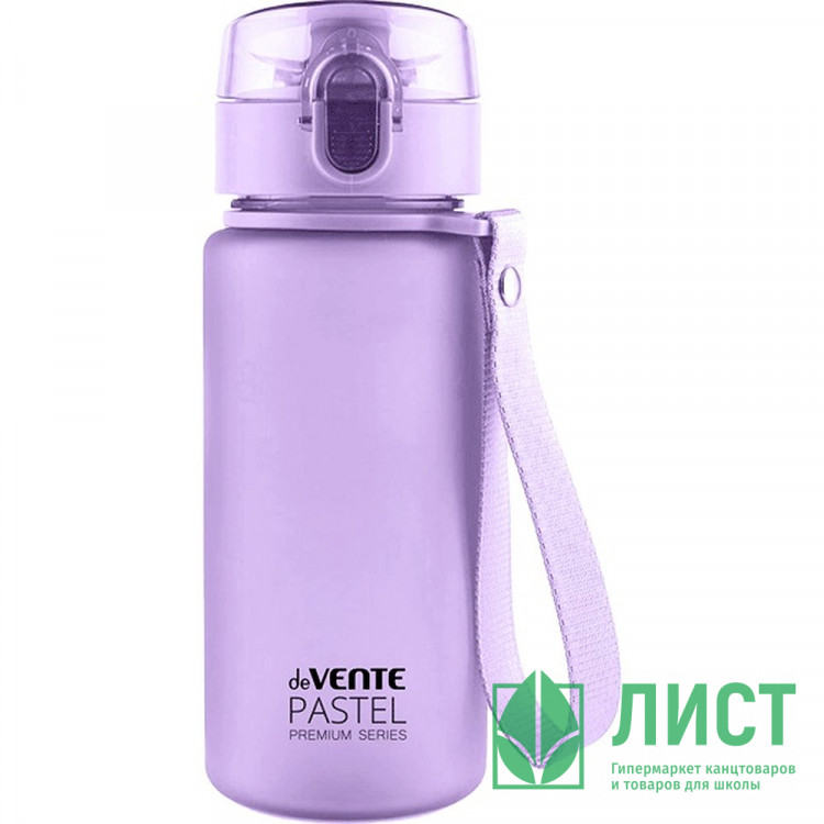 Бутылка 400 мл deVENTE Pastel матовая сиреневая  арт.8090331