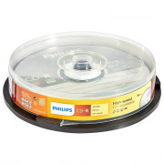 Диск CD-R Philips 700 Mb, 52х, CakeBox Printable (100) УПАКОВКА