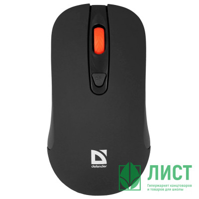Мышь беспроводная Defender Nexus MS-195 черный, 4 кнопки,800-1600 dpi Мышь беспроводная Defender Nexus MS-195 черный, 4 кнопки,800-1600 dpi
