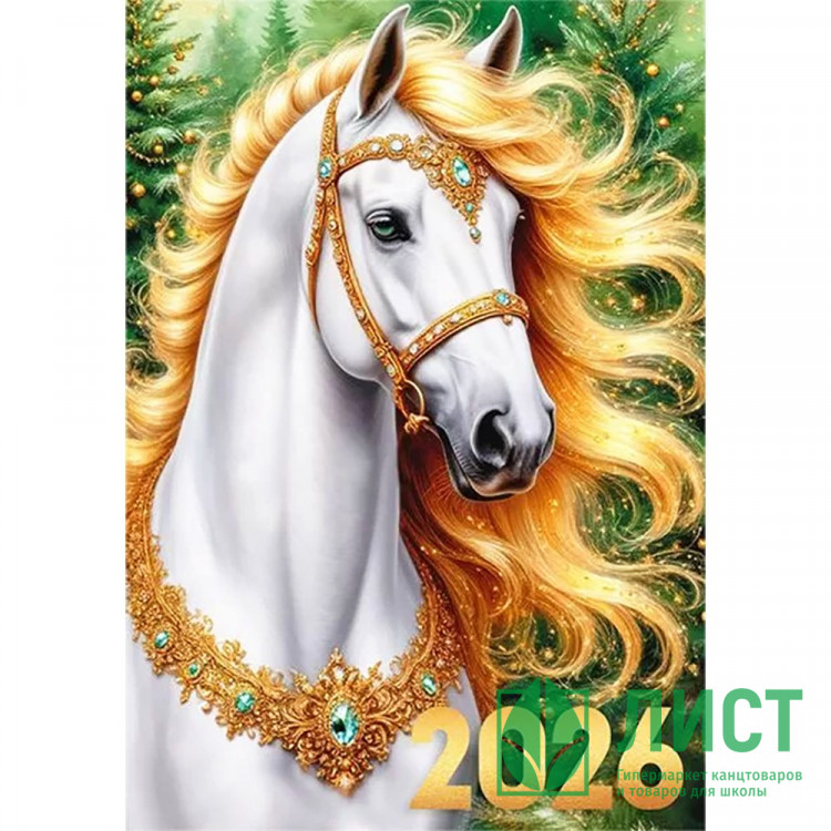 Бирка-открытка д/подарков А7 "Символ года 2026" арт.30001244