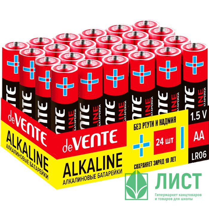 Батарейка deVENTE LR06 BL4 (цена за упаковку) без блистера арт.9010114