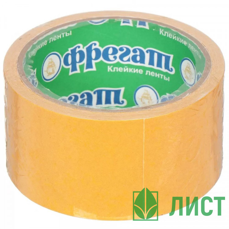 Скотч двусторонний на полипропиленовой основе 48*10м ТМ Фрегат (Ст.72)
