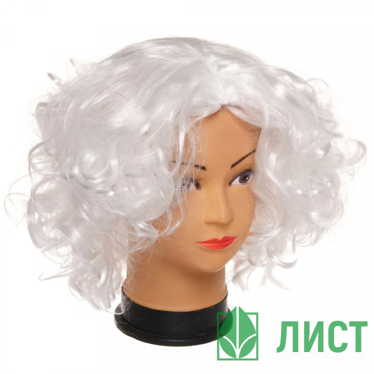 Парик карнавальный "Мерлин" цв.белый арт.772-032