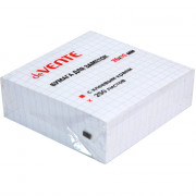 Блок самоклеющийся 76*76 250л белый в клетку (deVENTE) арт.2010415