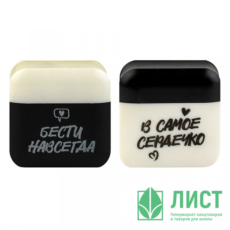 Точилка пластиковая Феникс Девчонки на стиле 2 отверстия с контейнером ассорти арт.72684