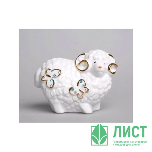яяяСтатуэтка СИМВОЛ ГОДА "Овечка" 9,7см арт.DIN2511