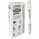 Ручка шариковая автоматическая (deVENTE) ПРОСТО БЕЛЫЙ (JUST WHITE) непрозрачный корпус, каучуковый держатель, синий, 0,5мм, масло арт.5070500 (Ст.12)
