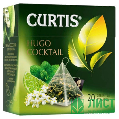 Чай Curtis пирамидки 20пак. Hugo Cocktail лайм и мята (Ст.12) Чай Curtis пирамидки 20пак. Hugo Cocktail лайм и мята (Ст.12)