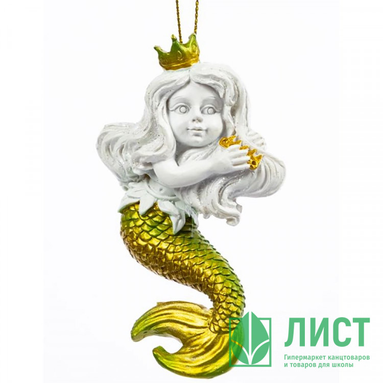 Украшение декор.подвеска фигурка "Русалка" 08,5см арт.91490