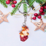 Брелок "Тигр Гром с мешком денег" 3*2,5см в ассортименте арт.541-430