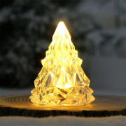 Сувенир с подсветкой LED "Ёлочка Кристальная" 08см свет.т.белый арт.700-0636