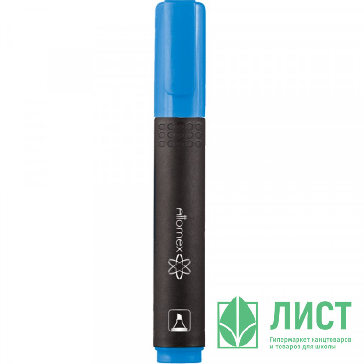 Маркер флуорисцентный  Attomex 1-4мм скошенный голубой арт.5045400