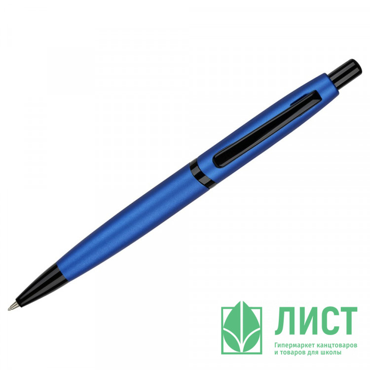 Ручка шариковая подарочная (LUXOR) Dunes корпус синий электрик, кнопочный механизм, футляр арт.21007