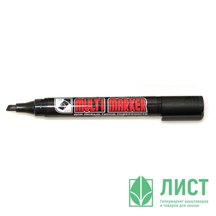 Маркер перманентный MULTI MARKER скошенный 5мм черный арт.CPM-800СН