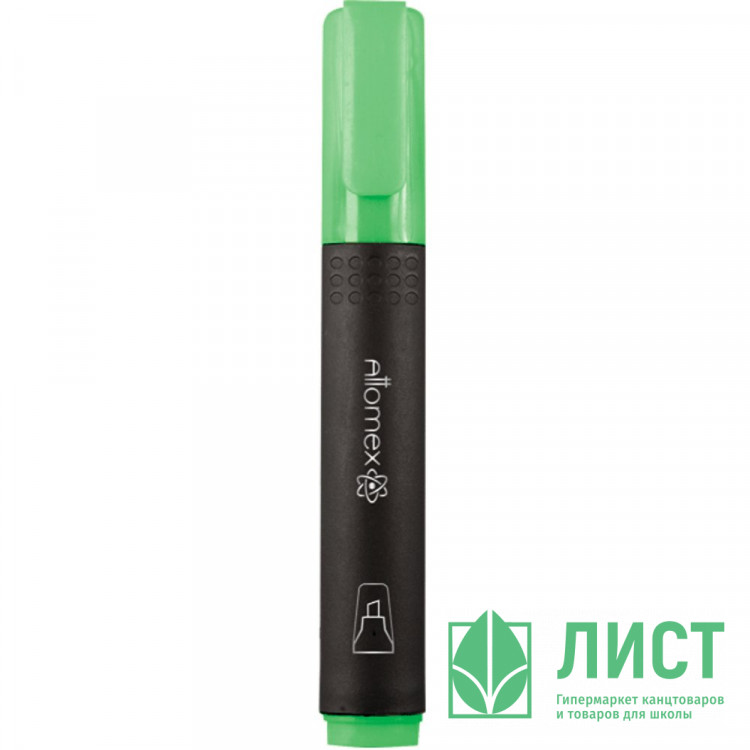 Маркер флуорисцентный  Attomex 1-4мм скошенный зеленый арт.5045301