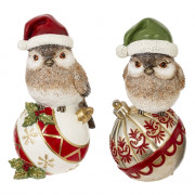 Статуэтка декоративная "Птичка на шаре" 20см 2 вида арт.824075