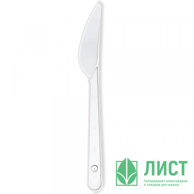 Нож пластиковй 180 мм цвет прозрачный. упаковка 100шт (Ст.50)