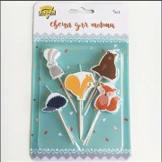 Свечи д/торта фигурные 05шт/наб. Лесные друзья арт.1502-3868