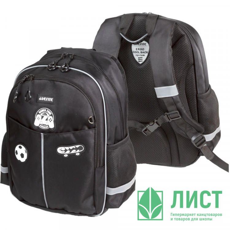Рюкзак для мальчиков deVENTE Зона приключений (Adventure Zone) Черный 37x28x16 см арт.7033604