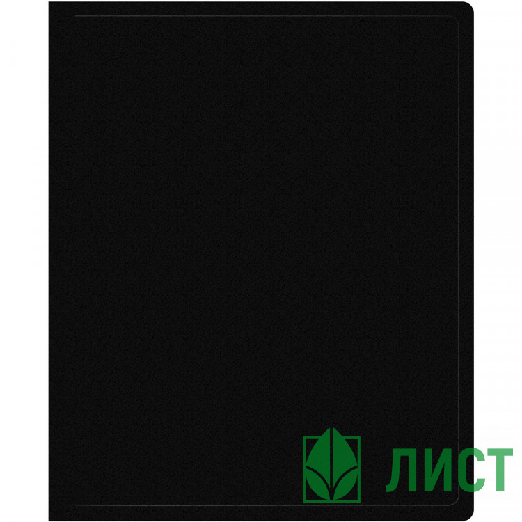 Папка на 2-х кольцах А4 30мм D-20мм пластик 0,5мм черная Silwerhof Eco арт.2062976