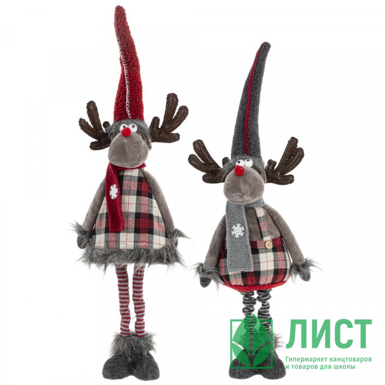 Игрушка декор. "Олень" 33/88см телескоп.ноги асс. арт.796076