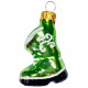 Фигурка на ёлку стекло 06см "Сапожок" зеленый п/у арт.ФУ-194/4