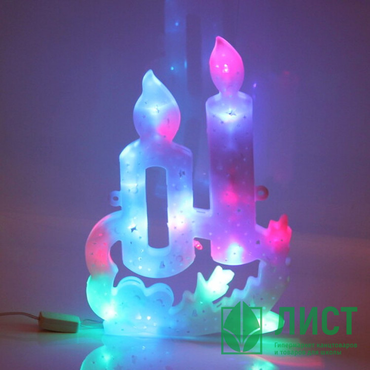 Гирлянда эл. планшет д/помещений "Свечи" 30см цв.мульти арт.183-656