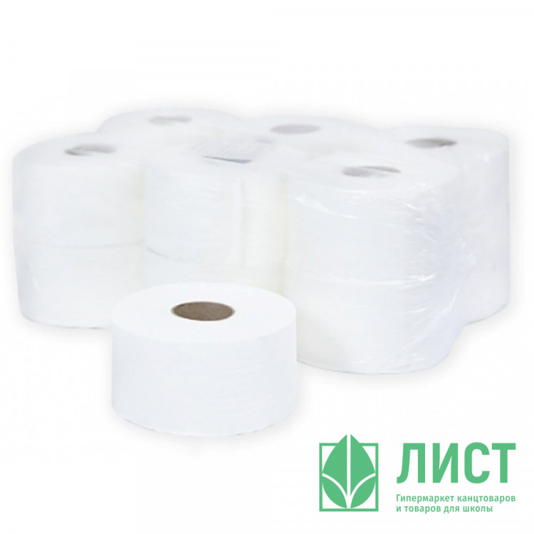 Бумага туалетная 2-слойная втулка 180м рулон светло-серая Терес Комфорт