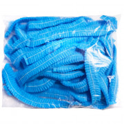 Шапочка Шарлотта голубая спанбонд, 100 шт/уп арт.SHP001L