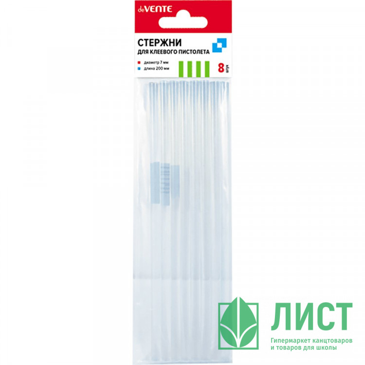 Стержни для клеевого пистолета 07мм *200мм в наборе 8 штук (deVENTE) арт.4181901